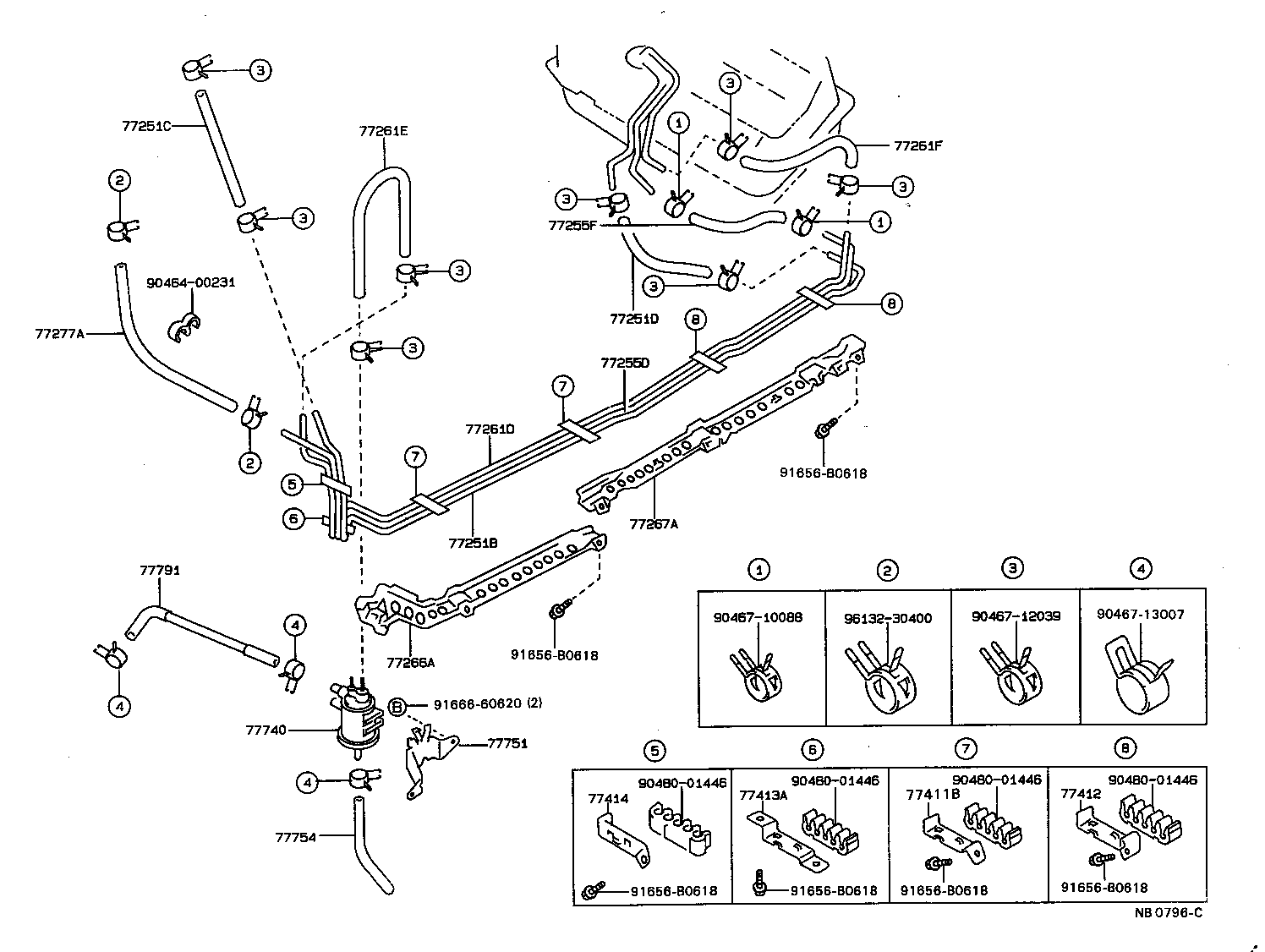 CARINA FF |  FUEL TANK TUBE