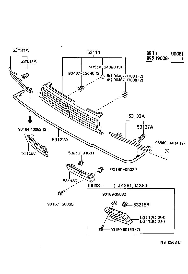  CRESTA |  RADIATOR GRILLE