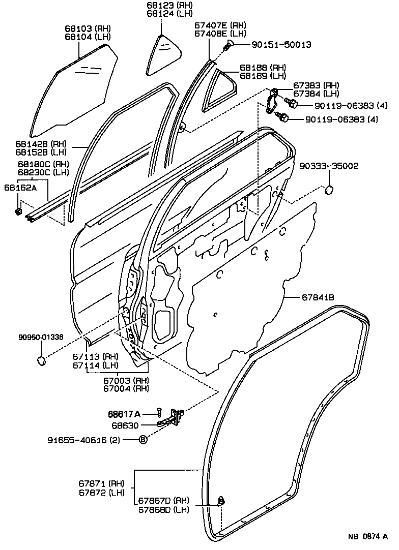  SPRINTER |  REAR DOOR PANEL GLASS