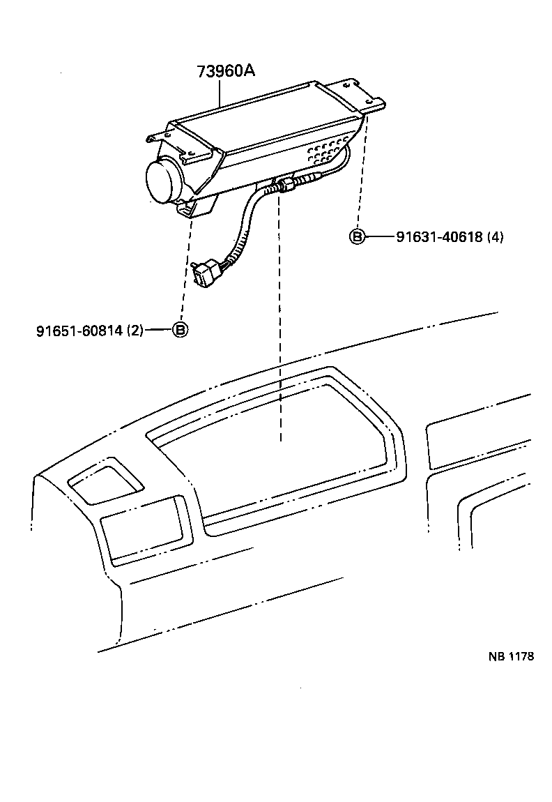  LAND CRUISER VAN |  INSTRUMENT PANEL GLOVE COMPARTMENT