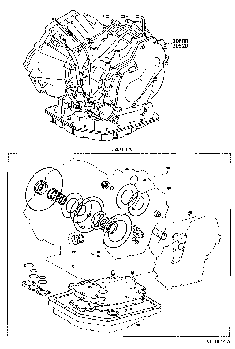 SPRINTER | TRANSAXLE OR TRANSMISSION ASSY GASKET KIT ATM