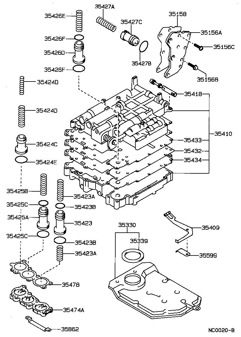  SPRINTER TRUENO |  VALVE BODY OIL STRAINER ATM