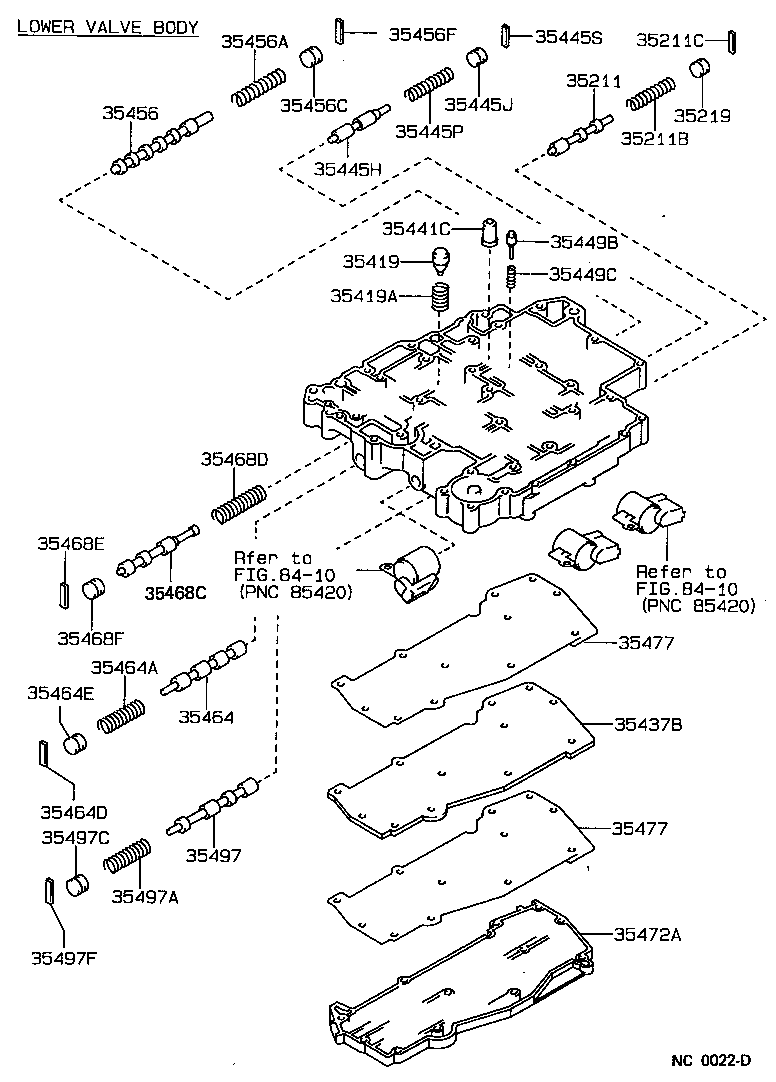  CARINA FF |  VALVE BODY OIL STRAINER ATM