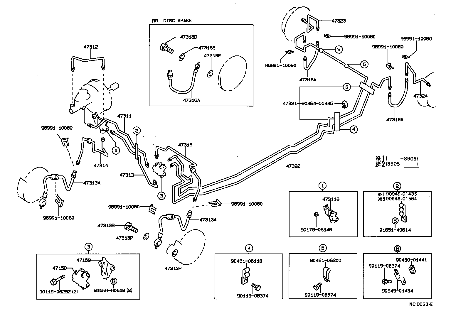  SPRINTER TRUENO |  BRAKE TUBE CLAMP