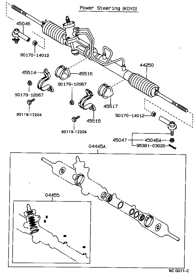 SPRINTER CARIB |  FRONT STEERING GEAR LINK