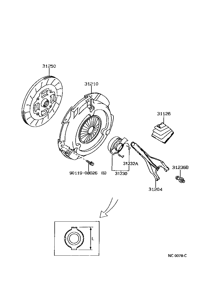  SPRINTER |  CLUTCH RELEASE FORK