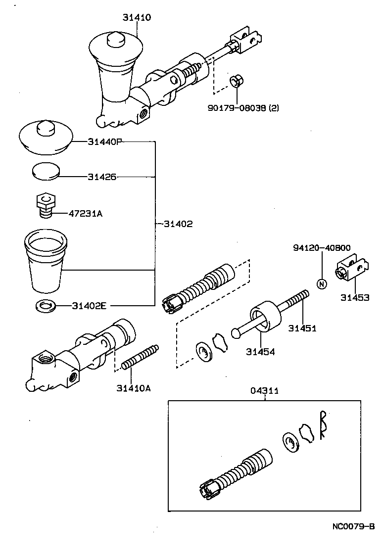  SPRINTER |  CLUTCH MASTER CYLINDER