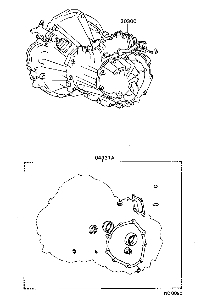 SPRINTER TRUENO | TRANSAXLE OR TRANSMISSION ASSY GASKET KIT MTM