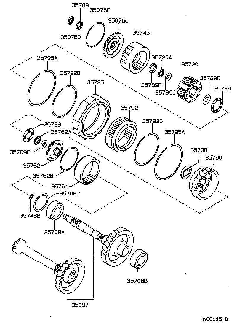  SPRINTER |  PLANETARY GEAR REVERSE PISTON COUNTER GEAR ATM