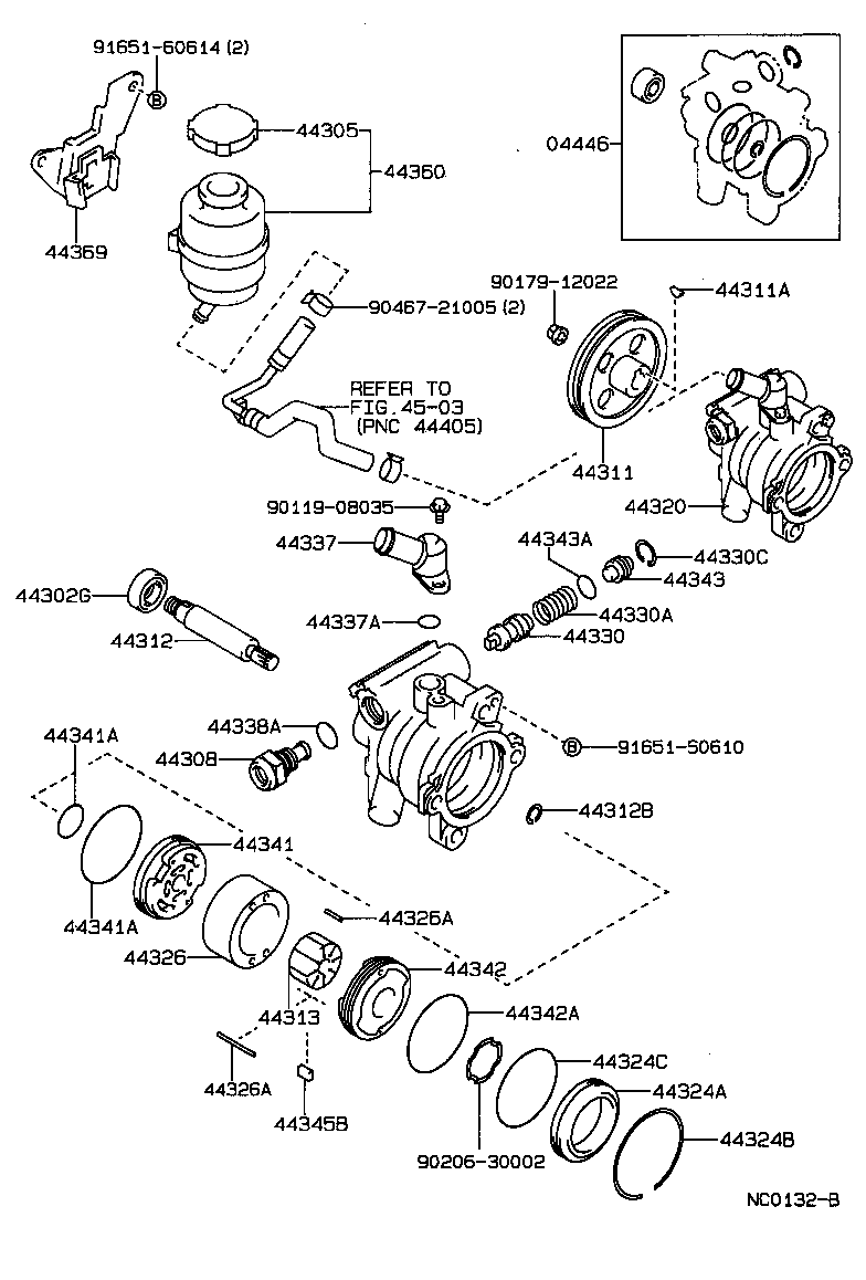  SPRINTER TRUENO |  VANE PUMP RESERVOIR POWER STEERING