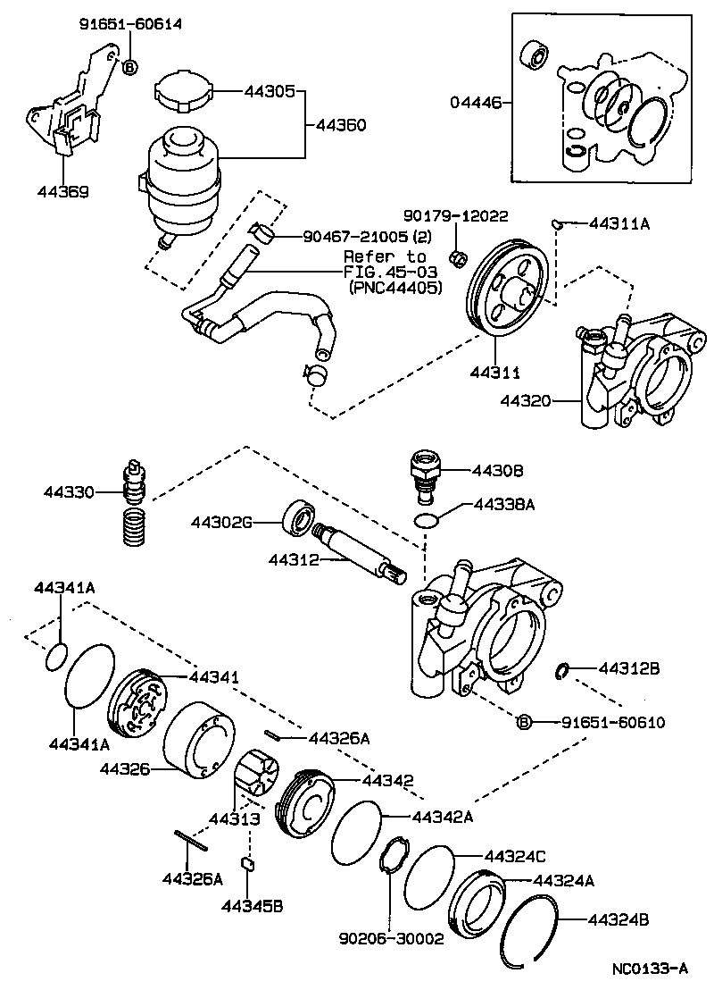  SPRINTER TRUENO |  VANE PUMP RESERVOIR POWER STEERING