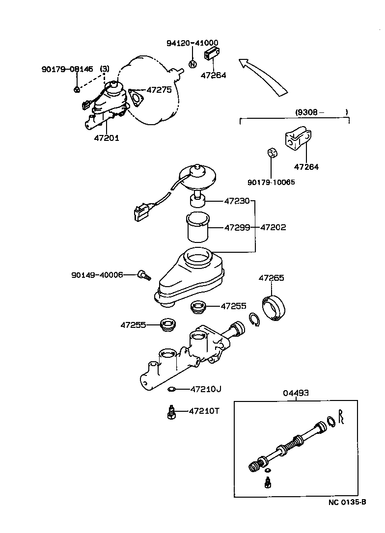  SPRINTER CARIB |  BRAKE MASTER CYLINDER