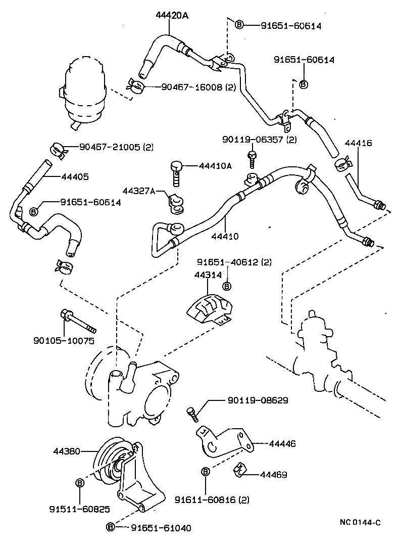  SPRINTER TRUENO |  POWER STEERING TUBE