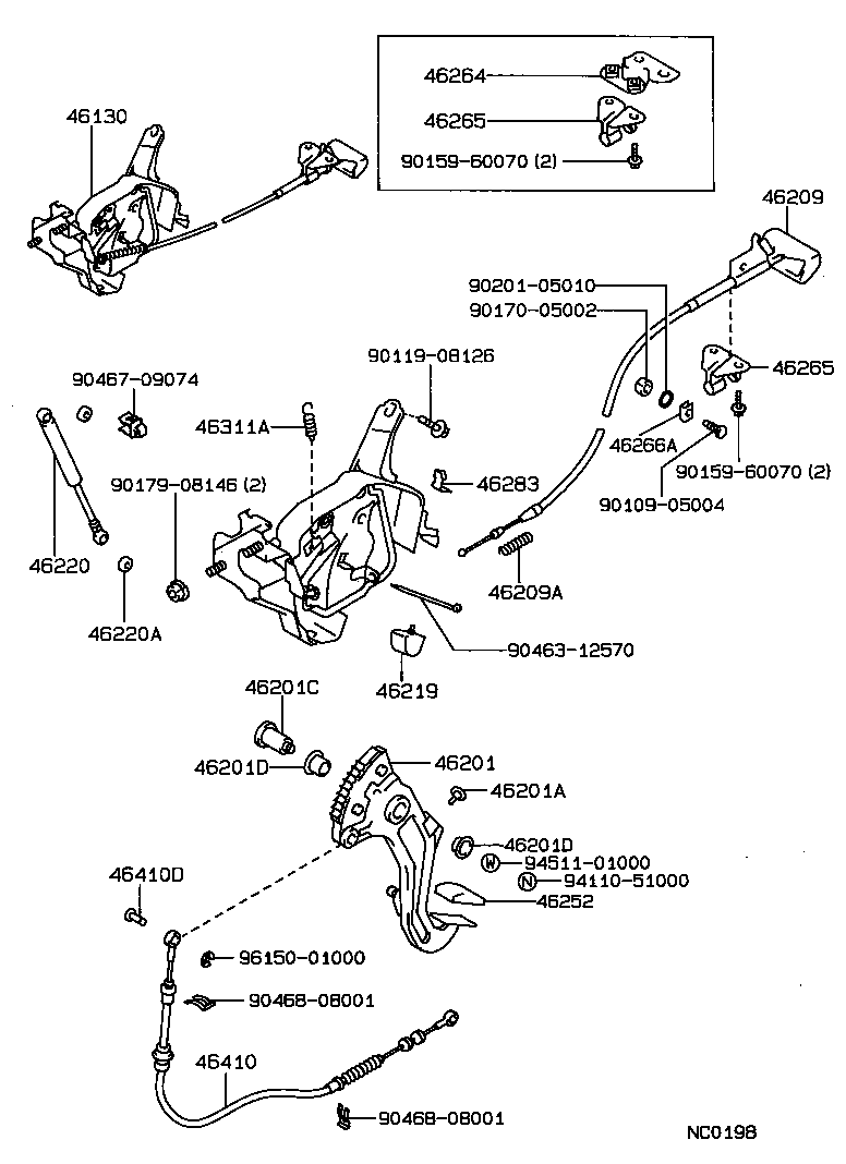  CROWN |  PARKING BRAKE CABLE