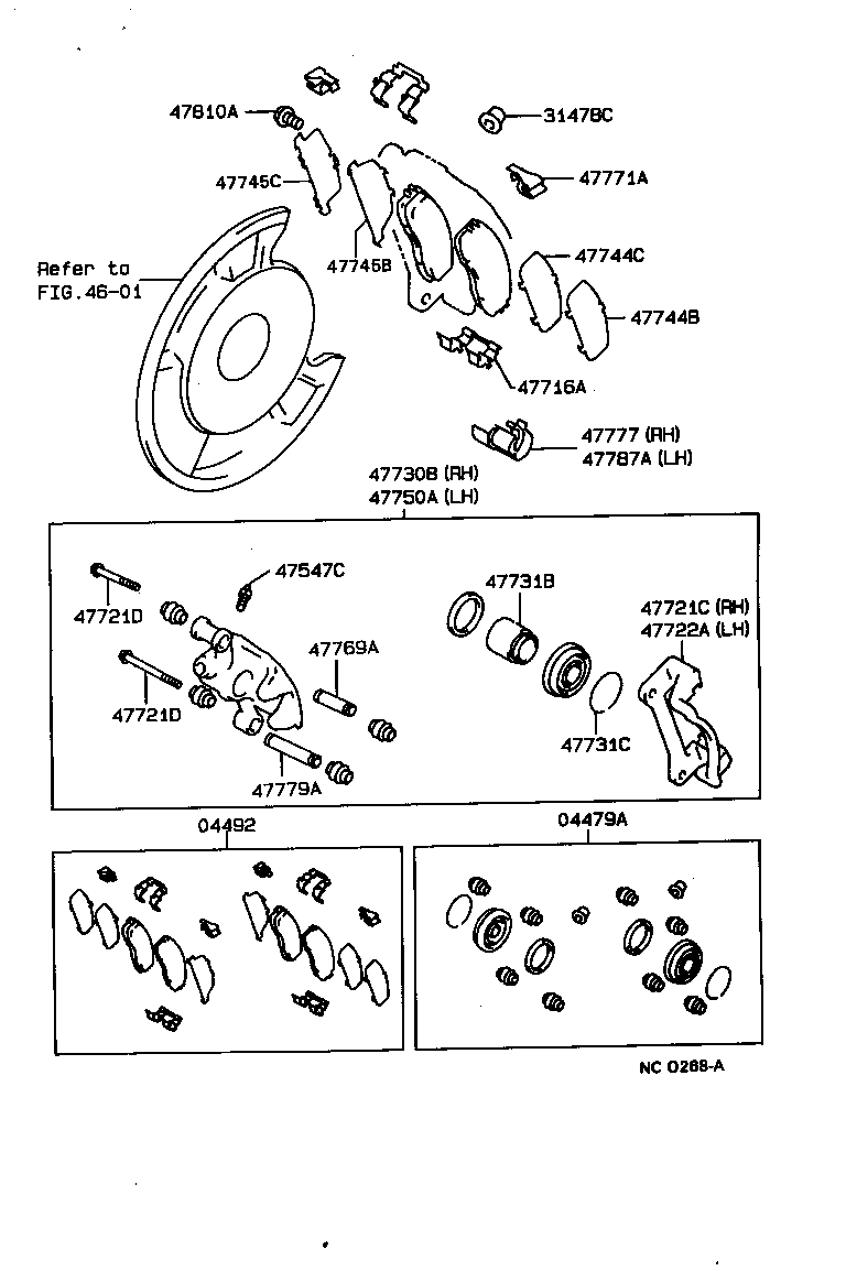  CROWN |  REAR DISC BRAKE CALIPER DUST COVER