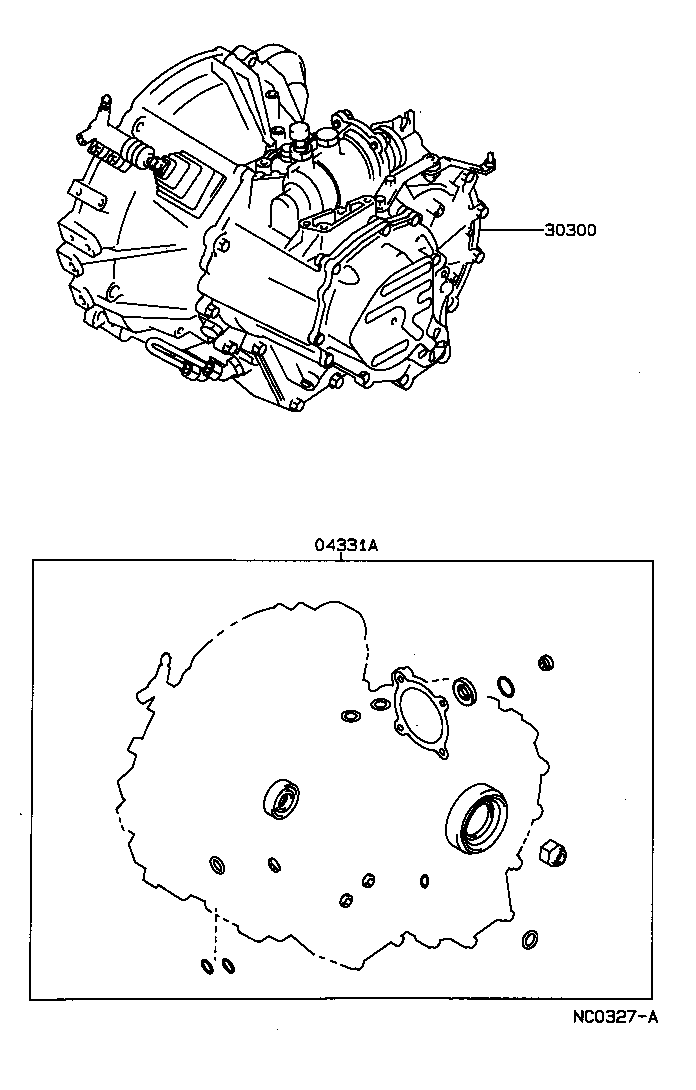  SPRINTER CARIB |  TRANSAXLE OR TRANSMISSION ASSY GASKET KIT MTM