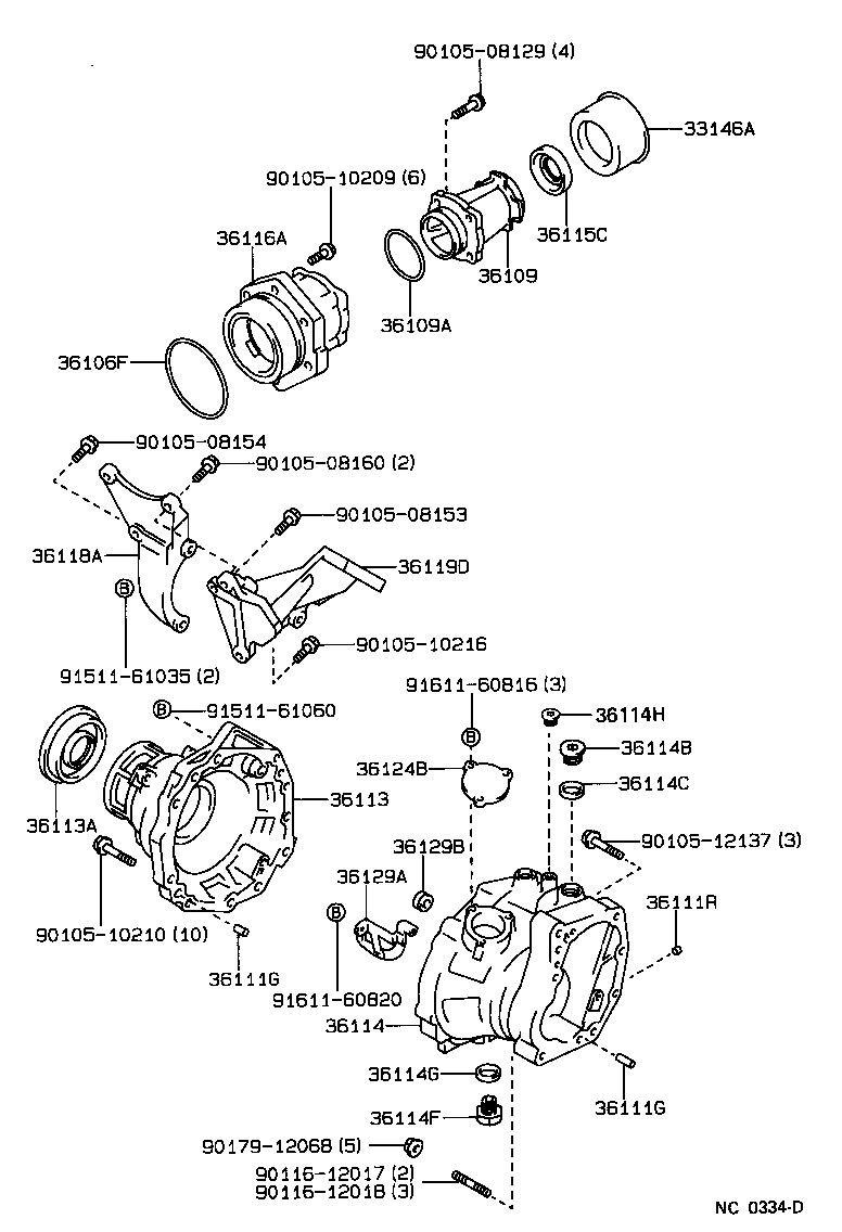  SPRINTER |  TRANSFER CASE EXTENSION HOUSING