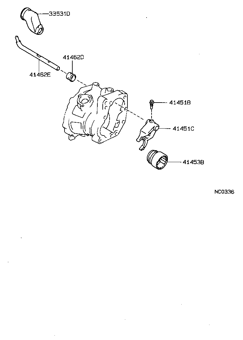  SPRINTER CARIB |  TRANSFER LEVER SHIFT ROD