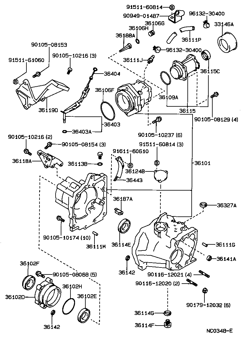  SPRINTER |  TRANSFER CASE EXTENSION HOUSING