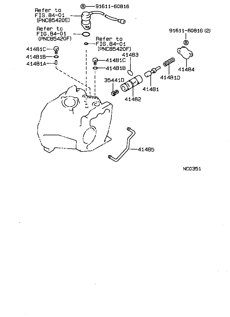 SPRINTER CARIB |  TRANSFER VALVE BODY VALVE LEVER