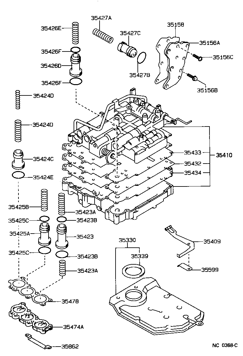  SPRINTER CARIB |  VALVE BODY OIL STRAINER ATM