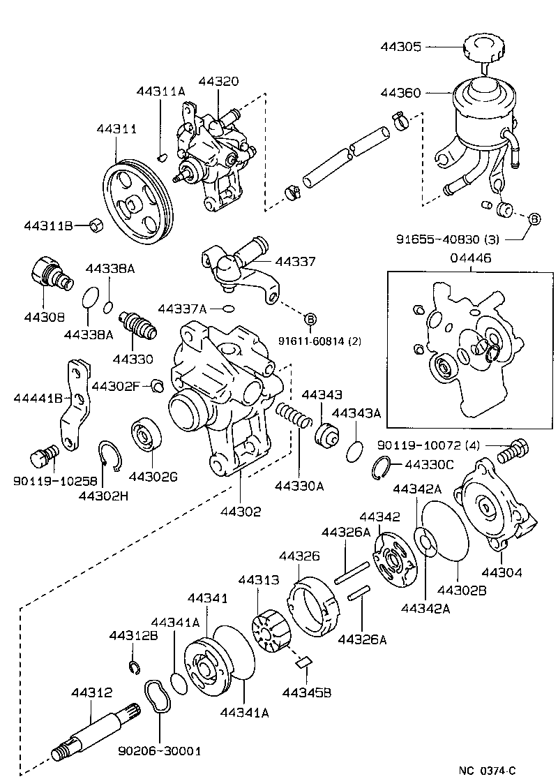  CROWN |  VANE PUMP RESERVOIR POWER STEERING