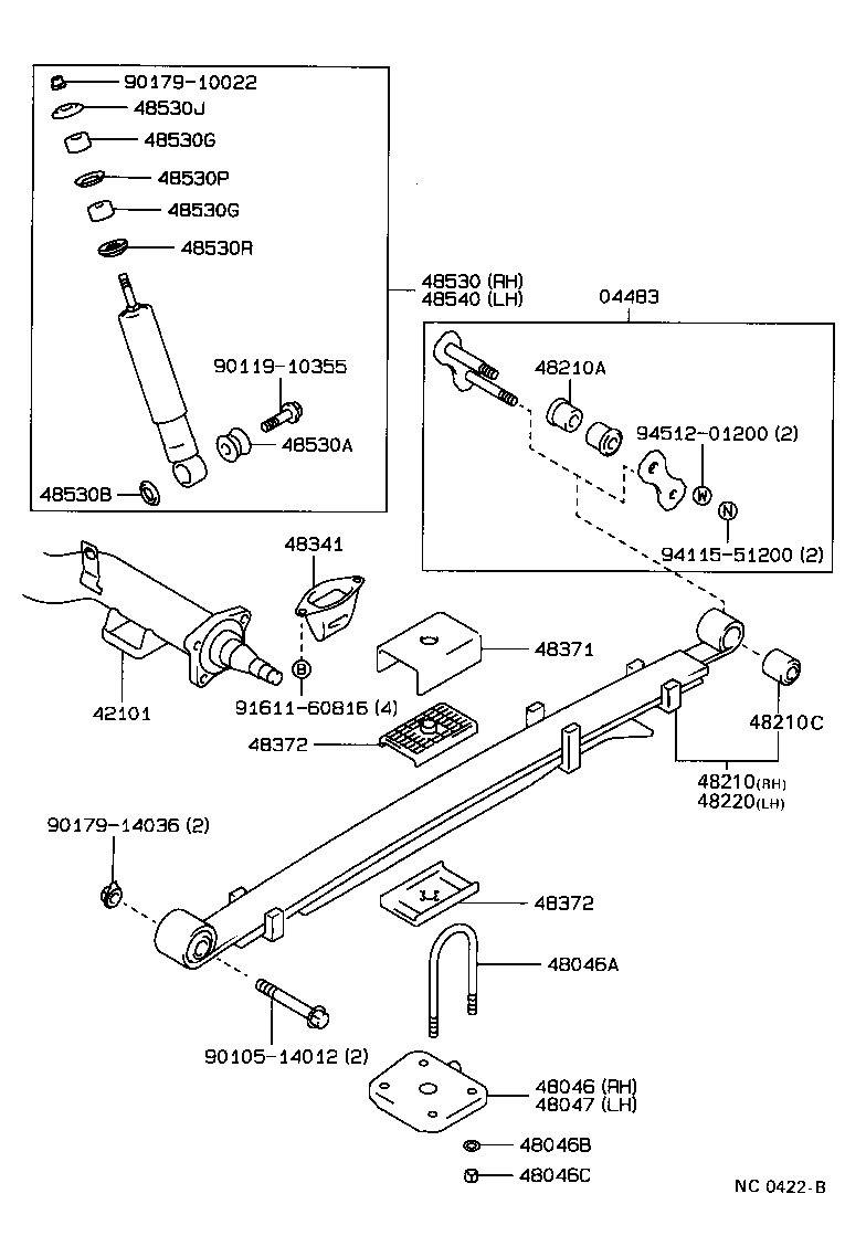  CARINA FF |  REAR SPRING SHOCK ABSORBER