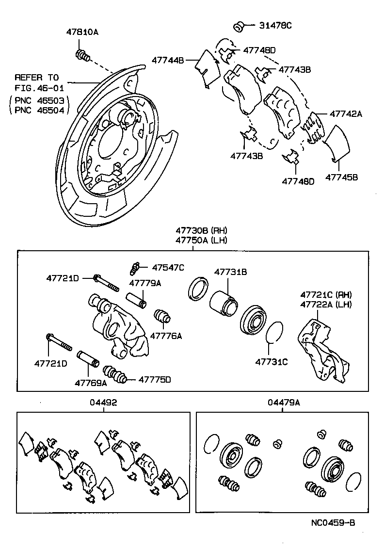  CARINA FF |  REAR DISC BRAKE CALIPER DUST COVER