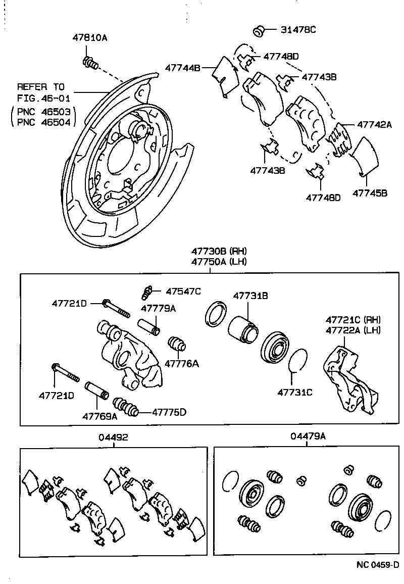  CARINA FF |  REAR DISC BRAKE CALIPER DUST COVER