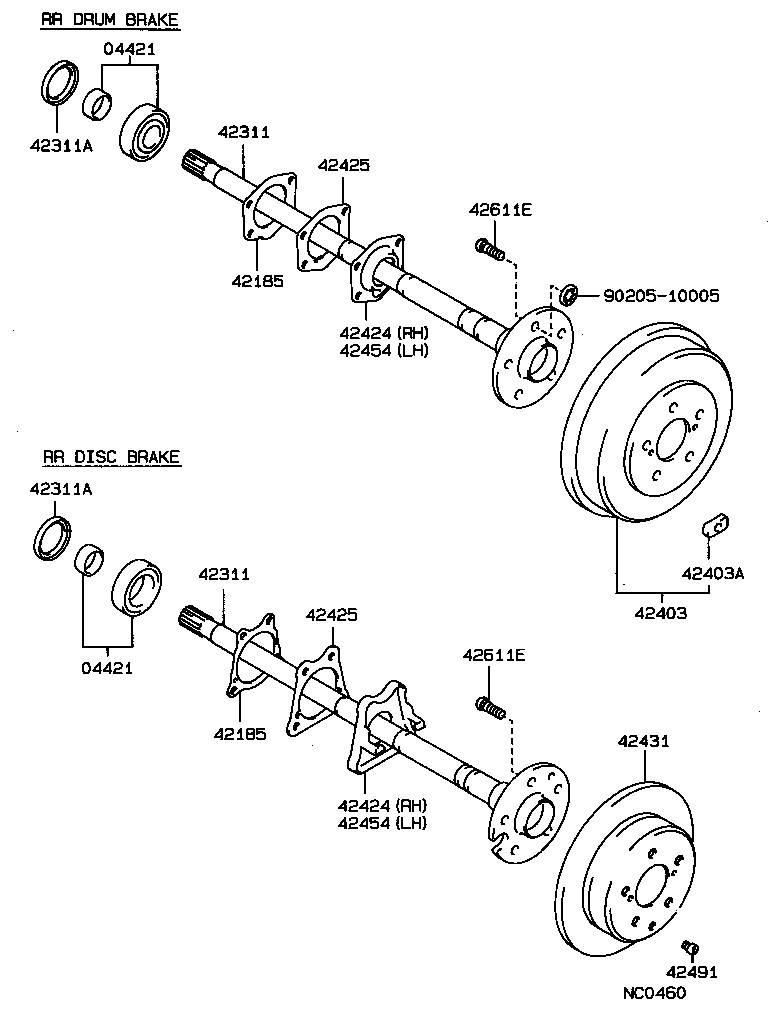  CROWN |  REAR AXLE SHAFT HUB
