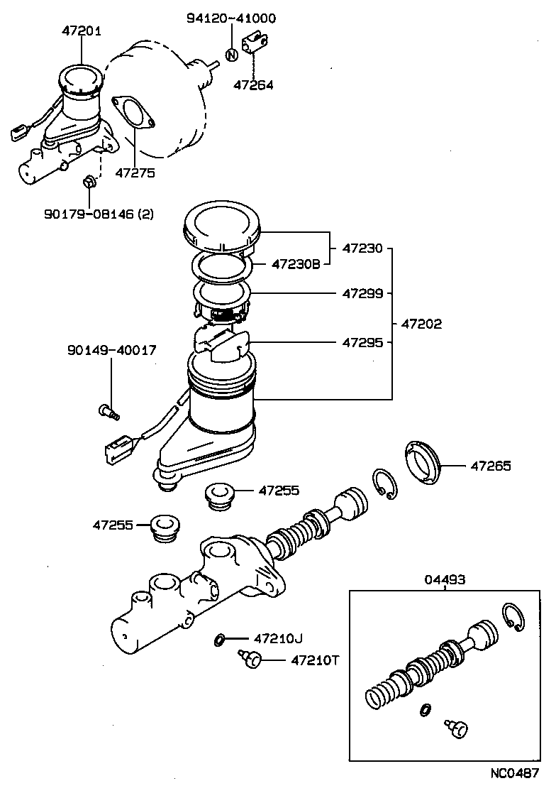  CARINA FF |  BRAKE MASTER CYLINDER