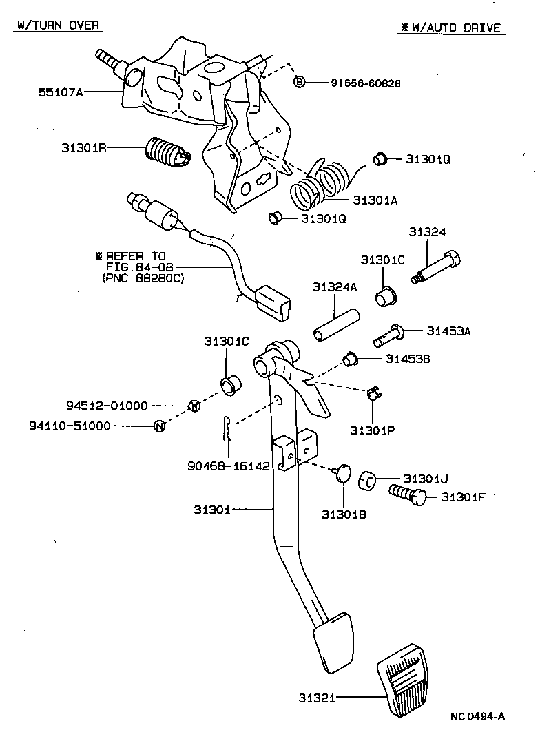  MARK 2 |  CLUTCH PEDAL FLEXIBLE HOSE