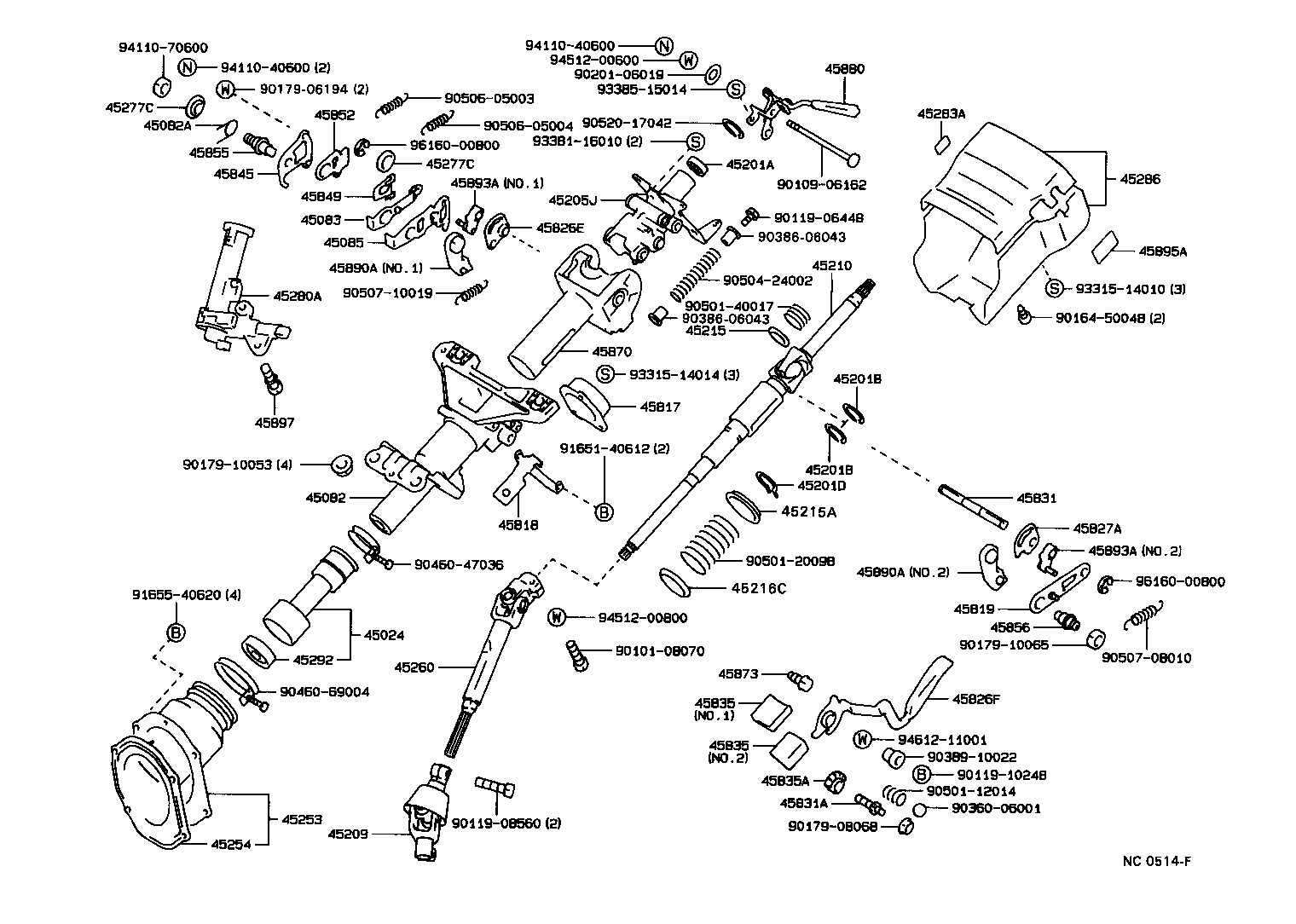  CRESTA |  STEERING COLUMN SHAFT