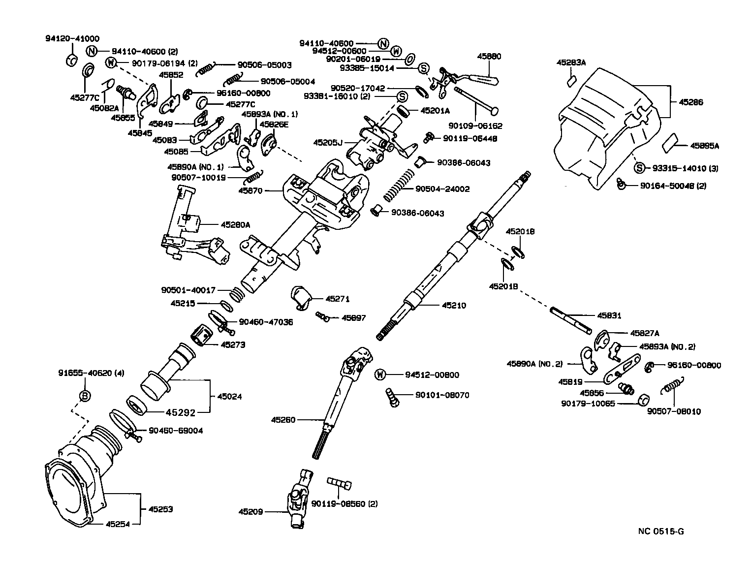  CRESTA |  STEERING COLUMN SHAFT