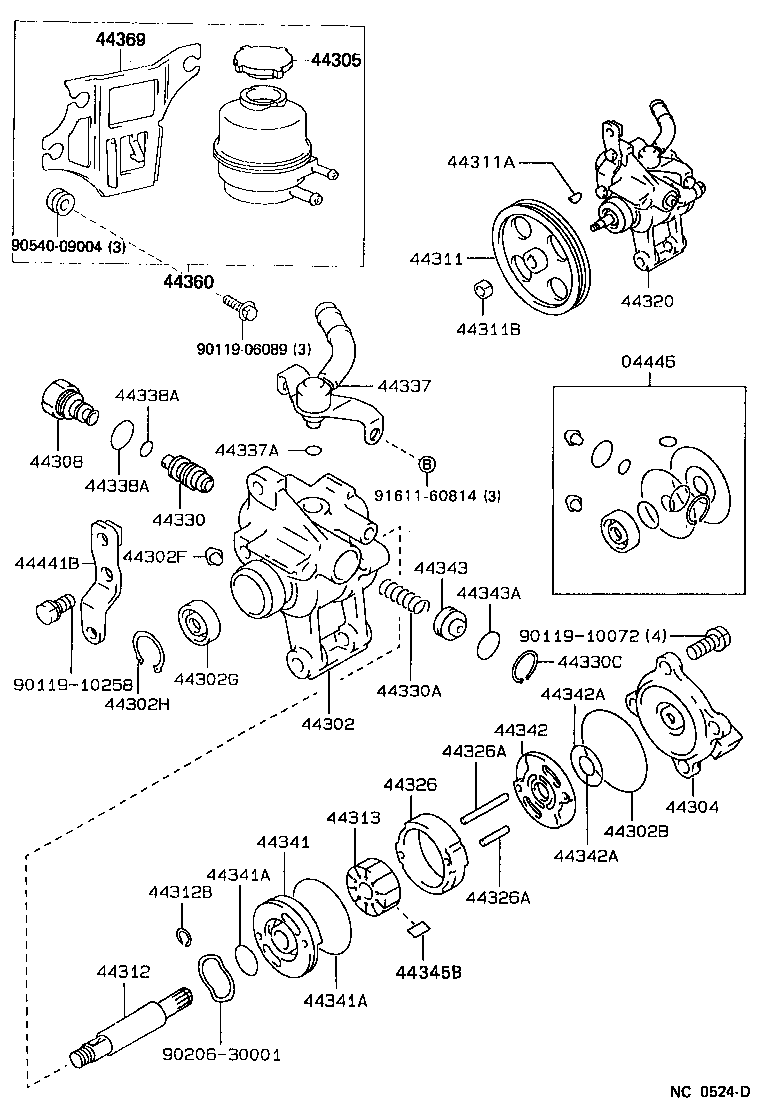  CHASER |  VANE PUMP RESERVOIR POWER STEERING