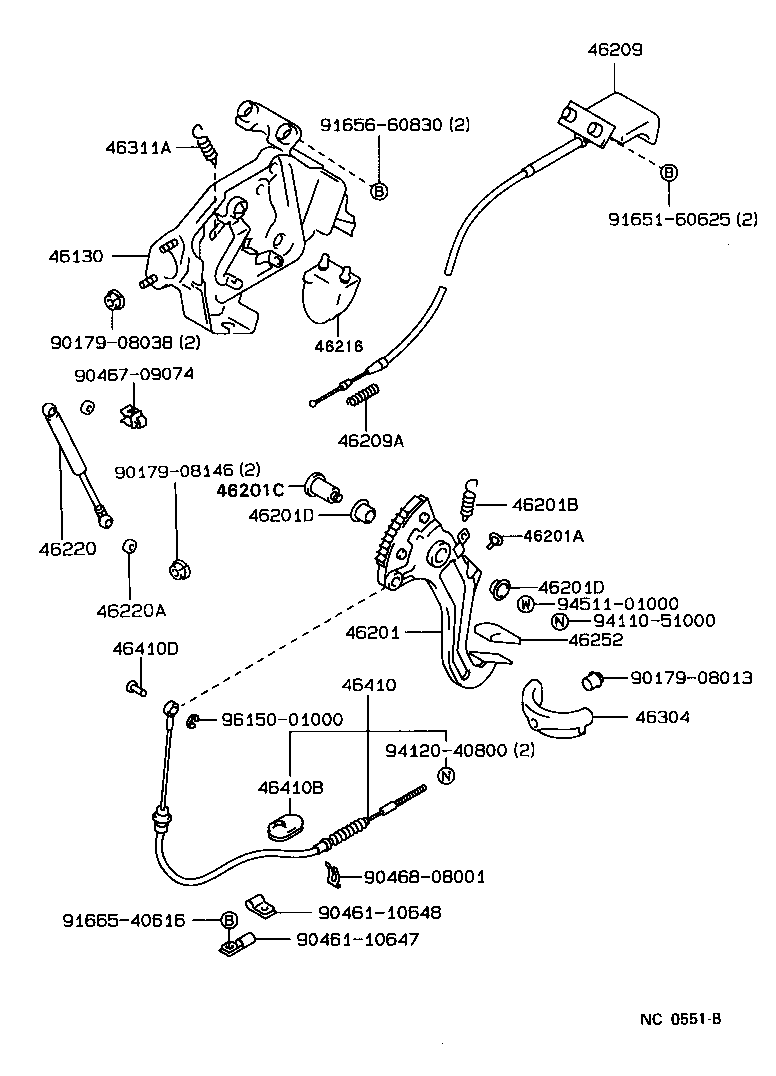  CHASER |  PARKING BRAKE CABLE