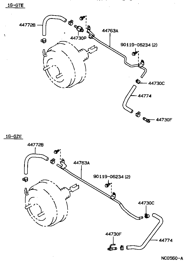  MARK 2 |  BRAKE BOOSTER VACUUM TUBE