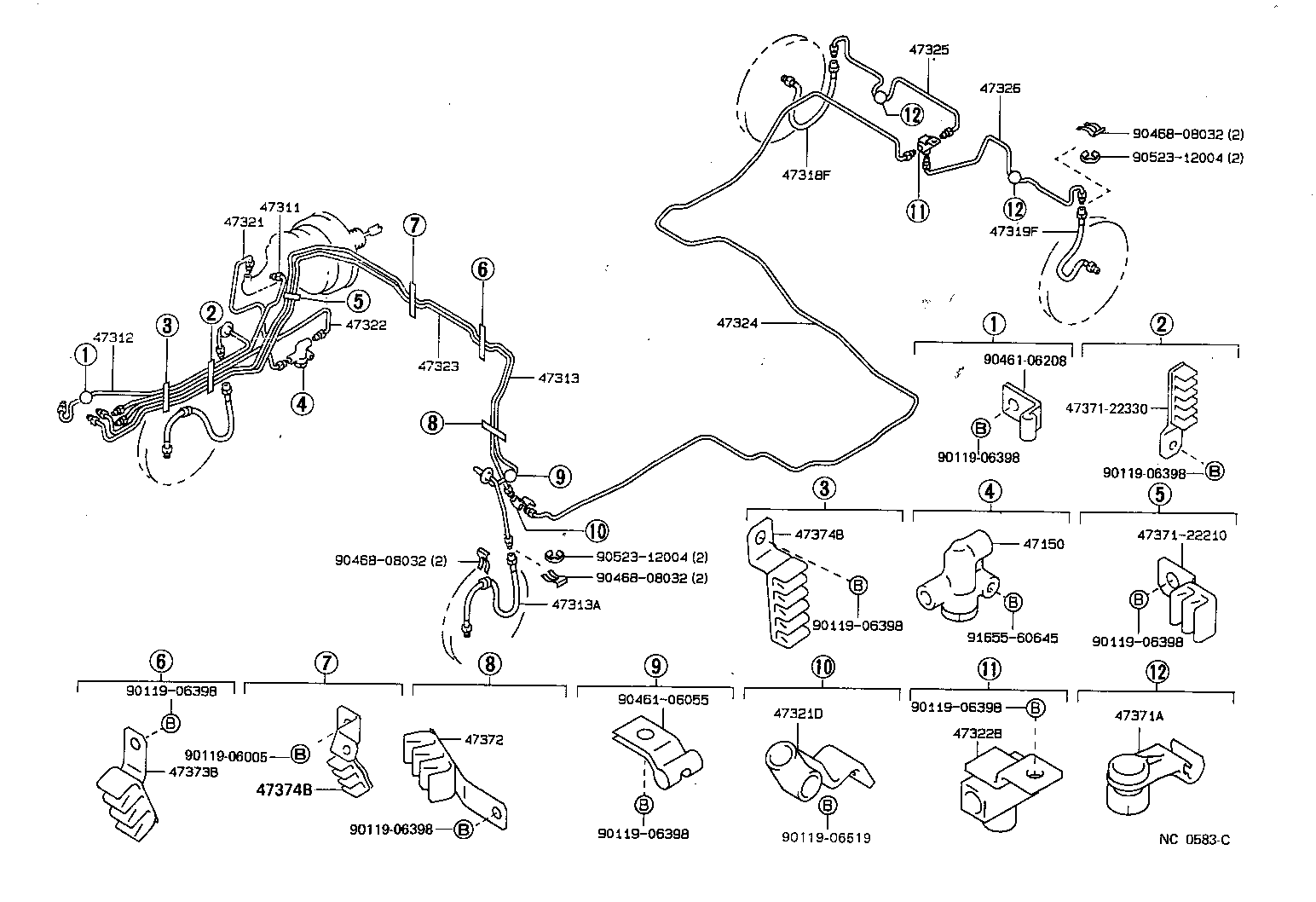  CRESTA |  BRAKE TUBE CLAMP
