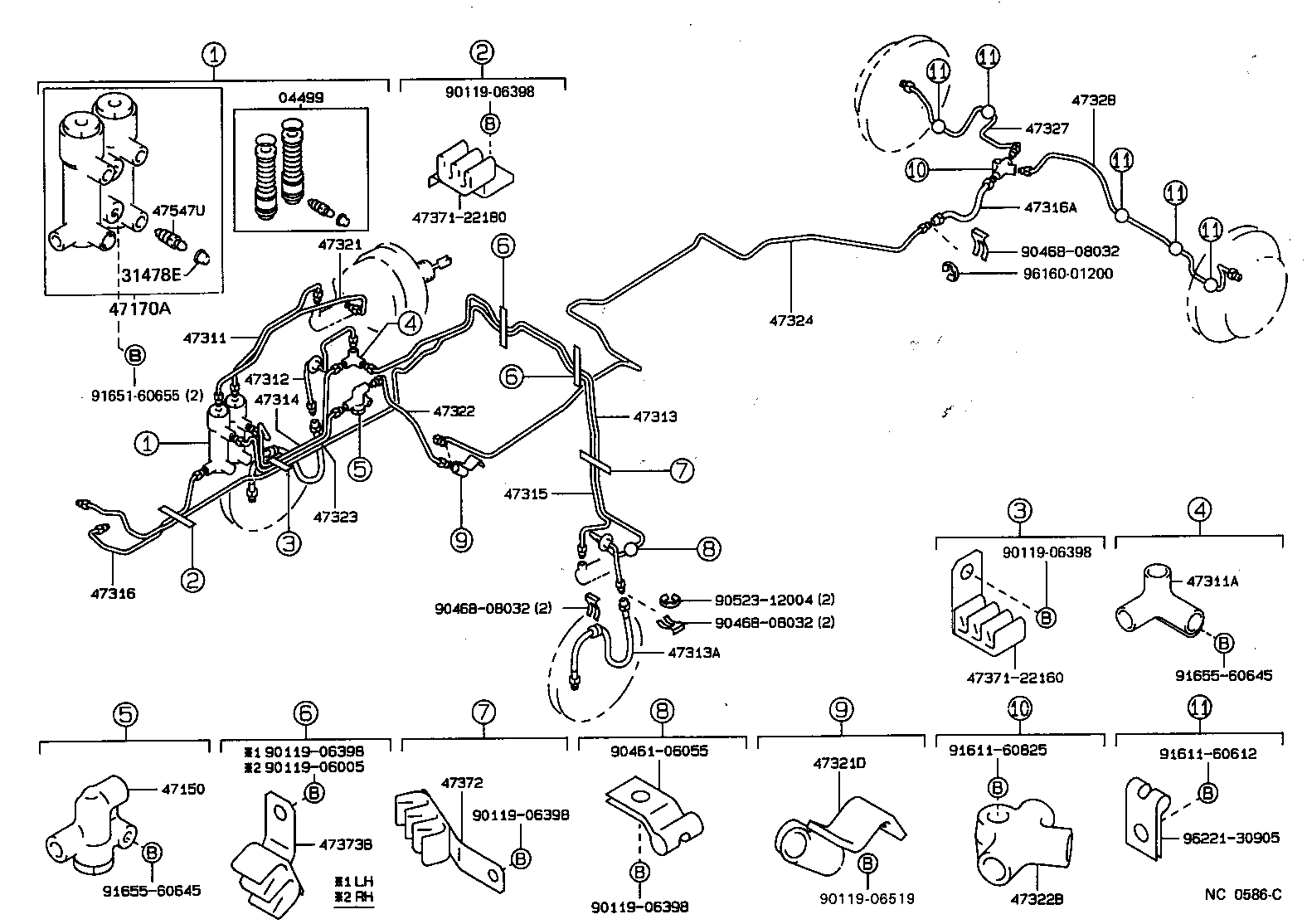  CHASER |  BRAKE TUBE CLAMP