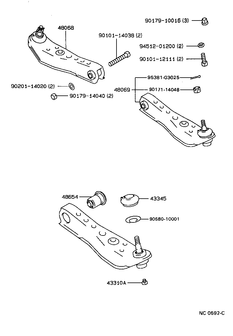  MARK 2 |  FRONT AXLE ARM STEERING KNUCKLE