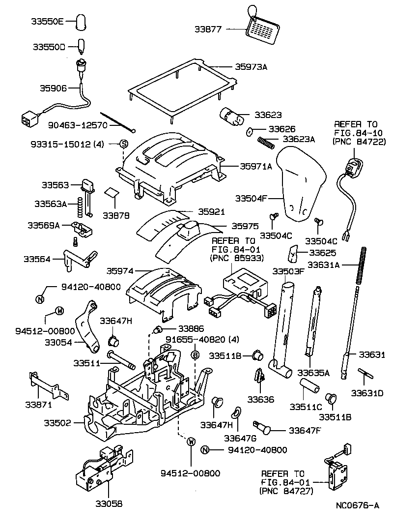  CAMRY VISTA |  SHIFT LEVER RETAINER