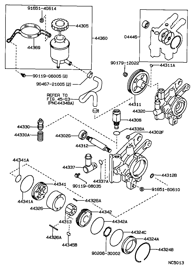  CARINA FF |  VANE PUMP RESERVOIR POWER STEERING