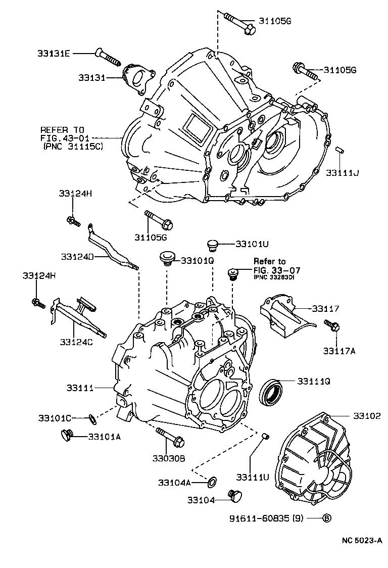 CARINA FF | CLUTCH HOUSING TRANSMISSION CASE MTM