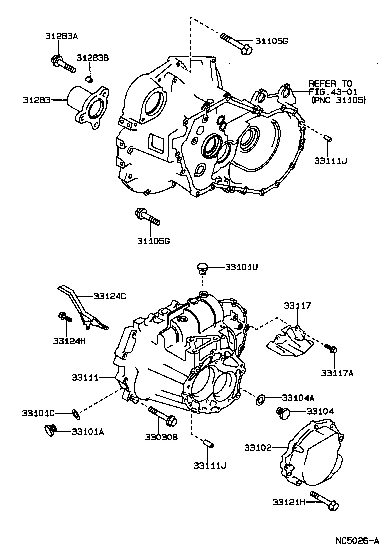  CARINA FF |  CLUTCH HOUSING TRANSMISSION CASE MTM