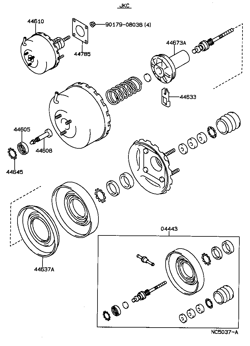  CARINA FF |  BRAKE BOOSTER VACUUM TUBE