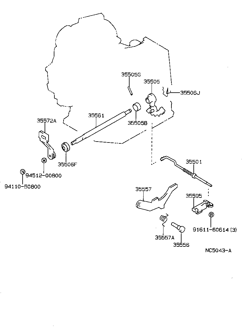  CARINA FF |  THROTTLE LINK VALVE LEVER ATM