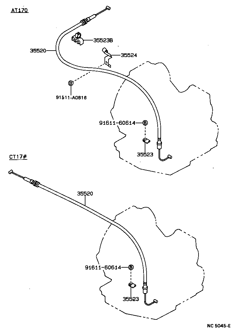  CARINA FF |  THROTTLE LINK VALVE LEVER ATM