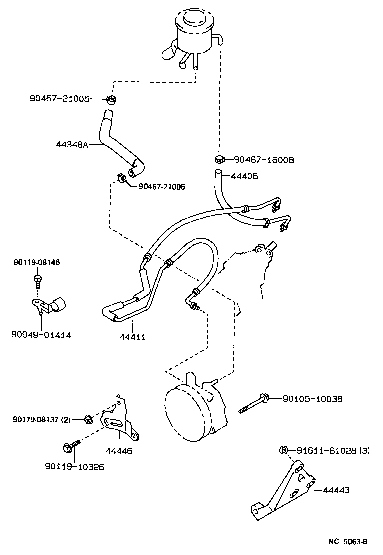  CROWN |  POWER STEERING TUBE