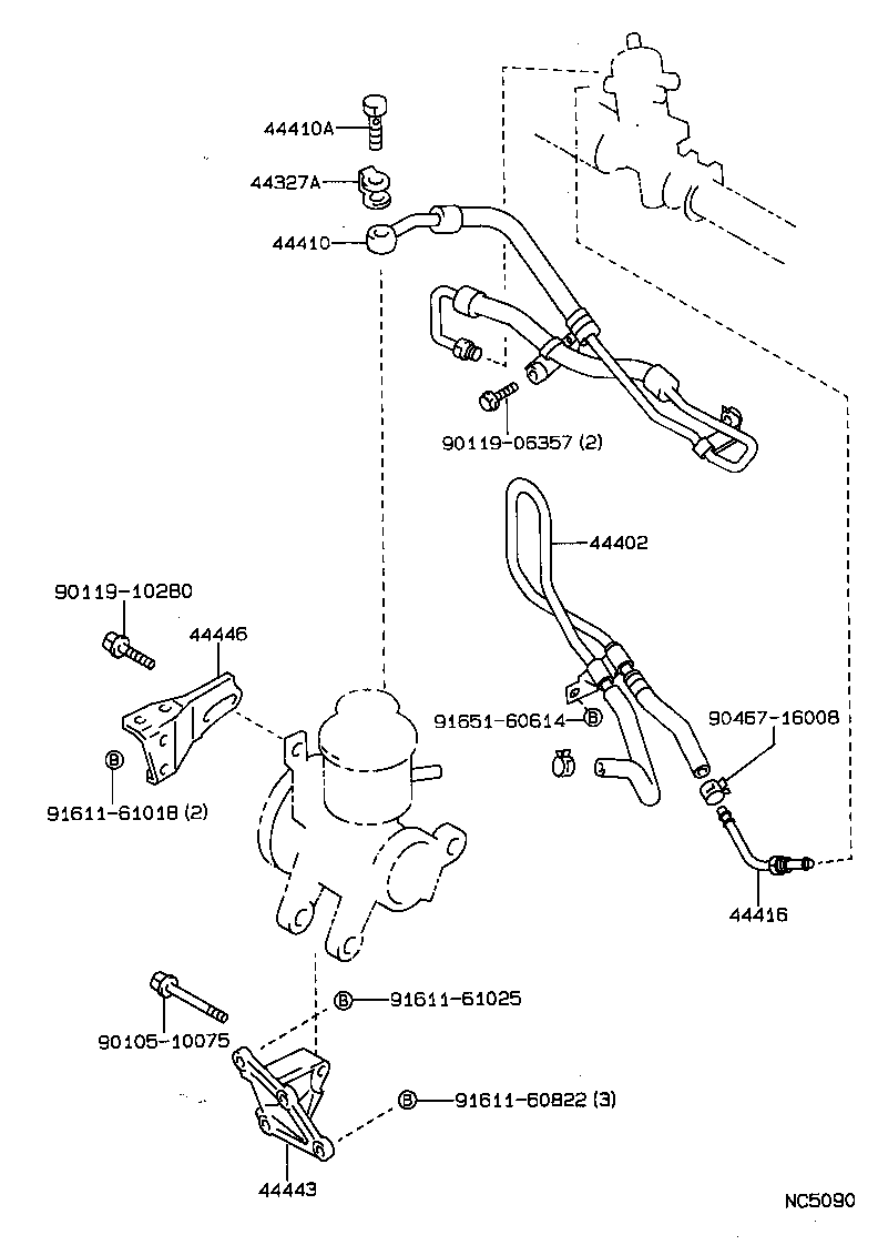  SPRINTER CARIB |  POWER STEERING TUBE