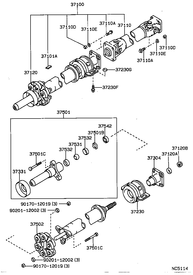  MARK 2 |  PROPELLER SHAFT UNIVERSAL JOINT